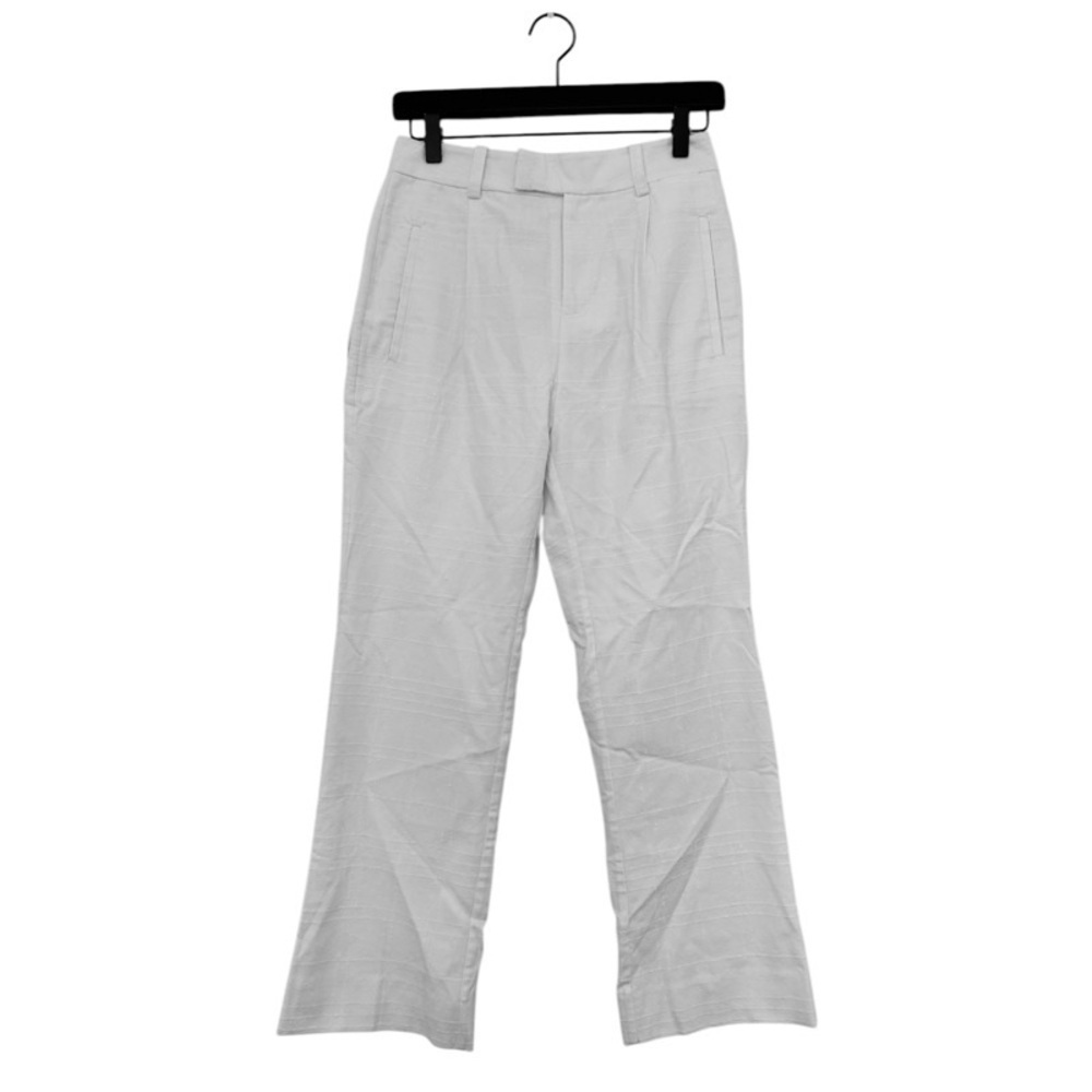 NEW EQUIPMENT FEMME Bergen Textured Trouser Pants in White - Picture 4 of 5